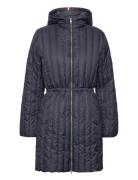 Feminine Lw Down Coat Foret Jakke Navy Tommy Hilfiger