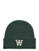 Vin Logo Beanie Accessories Headwear Beanies Green Double A By Wood Wood