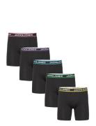 Jaclime Solid Boxer Briefs 5 Pack Boxershorts Black Jack & J S