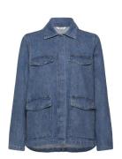 Vmmaria Ls Pocket Denim Jacket Vma Jakke Denimjakke Blue Vero Moda