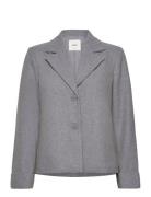 Objnicole L/S Wool Jacket Noos Uldjakke Jakke Grey Object