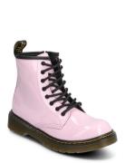 1460 J Pale Pink Patent Lamper Boots Støvler Pink Dr. Martens