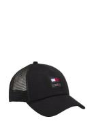 Tjm Modern Patch Trucker Cap Accessories Headwear Caps Black Tommy Hilfiger