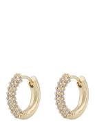 Brooklyn Ring Ear Accessories Jewellery Earrings Hoops Gold SNÖ Of Sweden