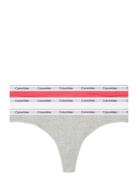 3 Pack Thong  G-streng Undertøj Grey Calvin Klein