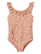 Kallie Printed Swimsuit Badedragt Badetøj Coral Liewood