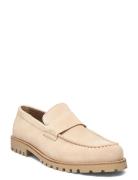 Tirian_Loaf_Sd Loafers Flade Sko Beige BOSS