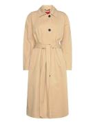 Moleri-1 Trenchcoat Frakke Beige HUGO