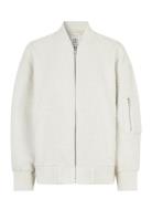 Groovy Bomber Jacket Bomberjakke White Second Female