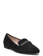 Loafer Loafers Flade Sko Black Gabor