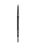 Nyx Professional Makeup Micro Brow 03 Auburn Brow Pen 0,1G Øjenbrynsblyant Makeup Brown NYX Professional Makeup