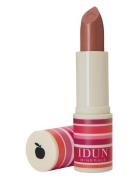 Matte Lipstick Lingon Læbestift Makeup Brown IDUN Minerals