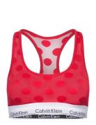 Unlined Bralette Lingerie Bras & Tops Soft Bras Bralette Red Calvin Klein