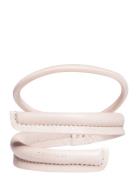 Leather Band Short Narrow Bendable Accessories Hair Accessories Scrunchies Cream Corinne