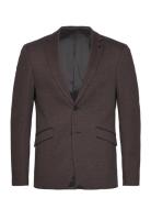 Milano Jersey Blazer Suits & Blazers Blazers Single Breasted Blazers Brown Clean Cut Copenhagen