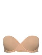 Push Up Strapless Lingerie Bras & Tops Push Up Bras Beige Calvin Klein