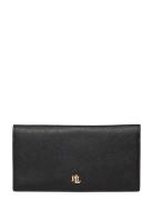 Crosshatch Leather Slim Wallet Bags Card Holders & Wallets Wallets Black Lauren Ralph Lauren