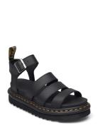 Blaire Black Hydro Shoes Summer Shoes Platform Sandals Black Dr. Martens