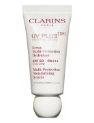 Uv Plus Multi-Protection Moisturizing Screen Fugtighedscreme Dagcreme Nude Clarins