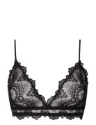 Saboteur Lace Bralette Lingerie Bras & Tops Soft Bras Bralette Black Understatement Underwear