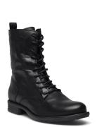 Biadanelle Lace Up Boot Shoes Boots Ankle Boots Laced Boots Black Bianco