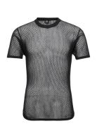 Dovre Wool Mesh T-Shirt Underwear Night & Loungewear Pyjama Tops Black Dovre