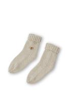 Chaufettes Knitted Socks Havtorn 15-16 Sokker Strømper Beige That's Mine