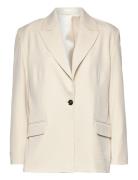 2Nd Janet - Office Essential Blazers Single Breasted Blazers Cream 2NDDAY