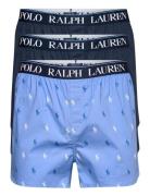 Stretch Cotton Boxer 3-Pack Underwear Boxer Shorts Blue Polo Ralph Lauren Underwear