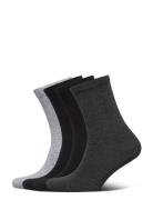 4 Pack Sock Plain Lingerie Socks Regular Socks Grey Lindex