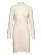 Yassalum Ls Knit Dress S. Knælang Kjole Cream YAS