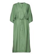 Slaminah Dress Knælang Kjole Green Soaked In Luxury