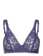 Natural Comfort Lace Soft Bra Lingerie Bras & Tops Wired Bras Blue Calida