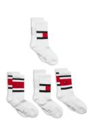 Th Kids Flag 4P Ecom Sokker Strømper White Tommy Hilfiger