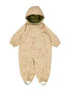 Outdoor Suit Olly Tech Outerwear Coveralls Shell Coveralls Beige Wheat