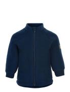 Wool Jacket Outerwear Fleece Outerwear Fleece Jackets Blue Mikk-line