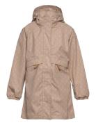 Nmfdagna Long Jacket Fo Aop Lil Outerwear Shell Clothing Shell Jacket Beige Lil'Atelier