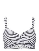 Swim Bra Liljatshirt Twist Mat Swimwear Bikinis Bikini Tops Wired Bikinitops White Lindex