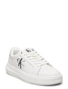 Chunky Cupsole Mono Lth Wn Low-top Sneakers White Calvin Klein