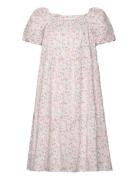 Dress Puff Sleeve Aop Flowers Dresses & Skirts Dresses Casual Dresses Short-sleeved Casual Dresses Multi/patterned Lindex
