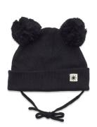 Cap Knitted Pom Pom Accessories Headwear Hats Baby Hats Black Lindex