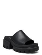 Everleigh Slide Sandal Black Shoes Summer Shoes Platform Sandals Black Timberland