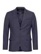 Super 100 Broken Twill Blazer Suits & Blazers Blazers Single Breasted Blazers Navy Calvin Klein