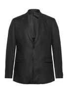 100% Linen Slim-Fit Suit Jacket Suits & Blazers Blazers Single Breasted Blazers Black Mango
