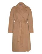 Wool-Blend Wrap Coat Outerwear Coats Winter Coats Beige Polo Ralph Lauren