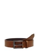 Onsbrad Medium Leather Belt Noos Accessories Belts Classic Belts Brown ONLY & SONS
