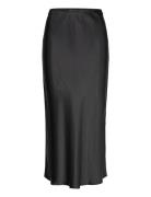 Cc Heart Skyler Mid-Length Skirt Knælang Nederdel Black Coster Copenhagen