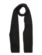 Rib Knit Wool Scarf - Rws Accessories Scarves Winter Scarves Black Knowledge Cotton Apparel
