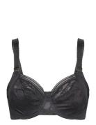 Fusion Lace Uw Side Support Bra 36 D Lingerie Bras & Tops Full Cup Bras Black Fantasie