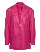 2Nd Edition Callie - Refined Leathe Blazers Single Breasted Blazers Pink 2NDDAY